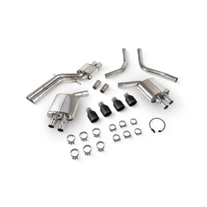 Scorpion half system udstødning til Audi S6/S7 C7 med ventiler, Daytona Ceramic, kit-top