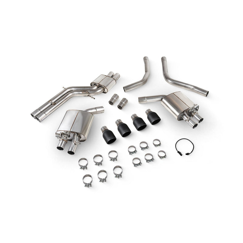 Scorpion half system udstødning til Audi S6/S7 C7 med ventiler, Daytona Ceramic, kit-top