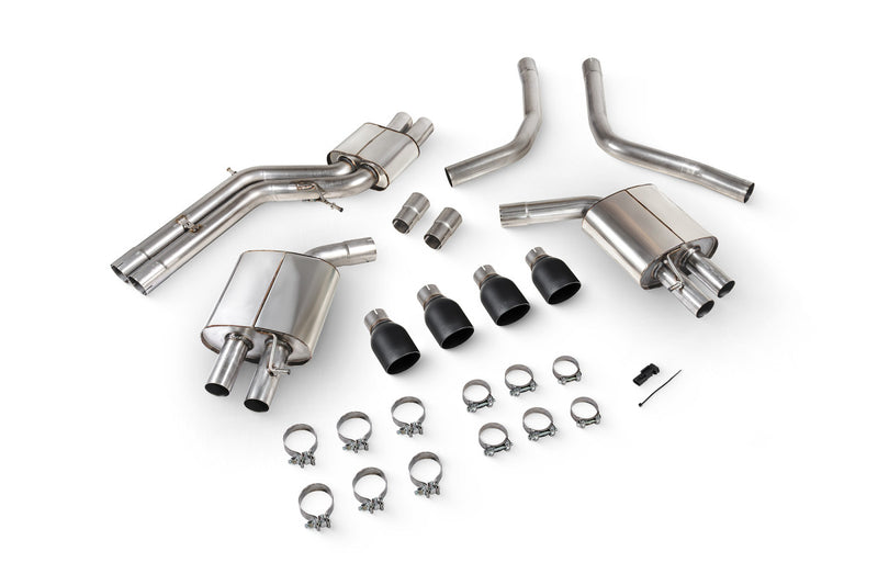 Scorpion half system udstødning til Audi S6/S7 C7 – resoneret, Daytona Ceramic, kit-top