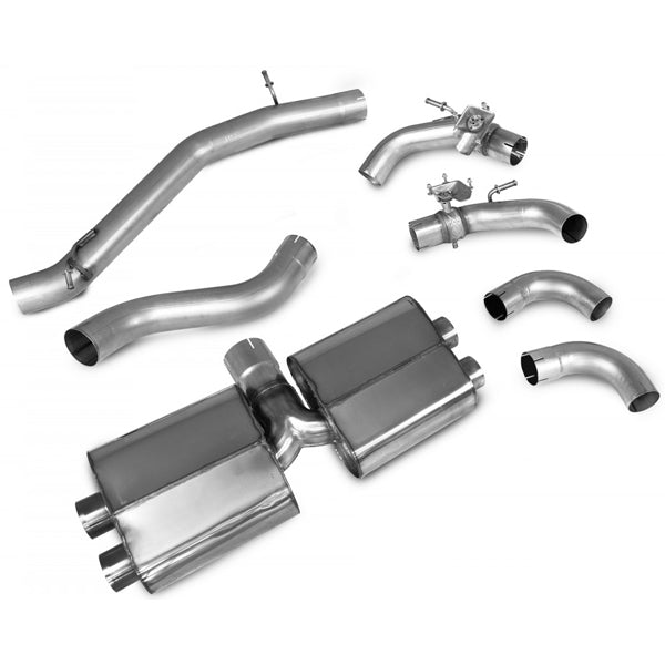 Scorpion Non-Res CAT/GPF Back System & Electronic Valves - Audi S3 - Ascari