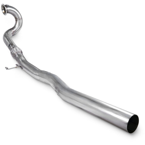 Scorpion de-cat downpipe til Audi S3 8Y, set skråt bagfra