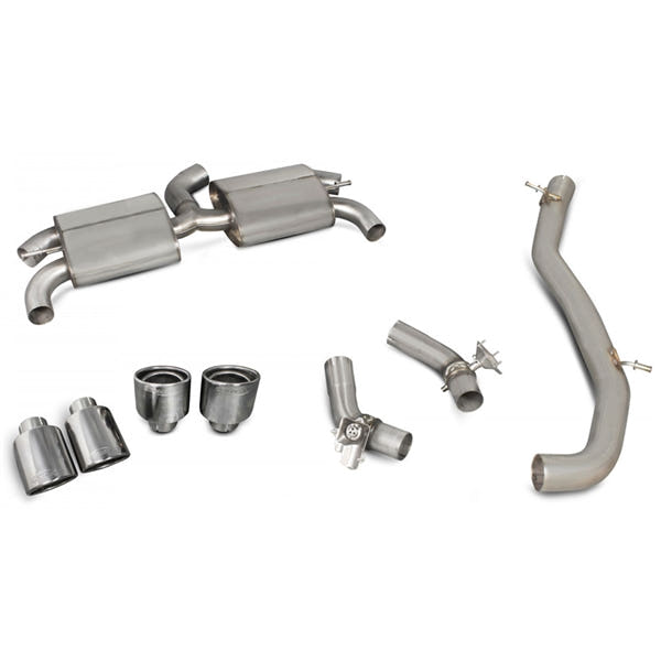 Scorpion Non-Resonated Cat-Back System (With Valves) Audi TT S Mk3 Non GPF Model Only (Coupe Models Only) - EVO – produktbillede 2
