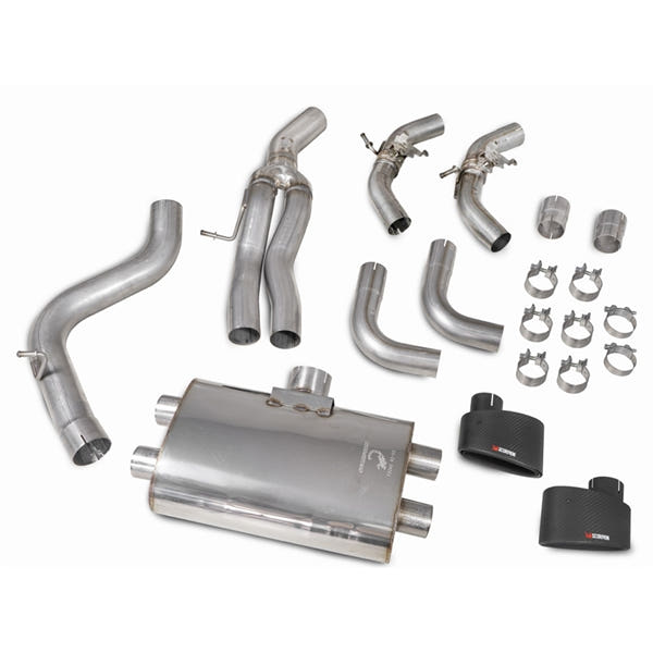 Scorpion Non-Resonated Cat/GPF-Back System With Valves Audi RS3 Saloon 8V (GPF And Non-GPF Models) - Ascari EVO – produktbillede 2