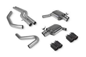Scorpion half system udstødning til Audi S4, Non-Resonated / Ascari, kit_top
