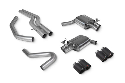 Scorpion half system udstødning til Audi S4, Non-Resonated / Ascari, kit_top
