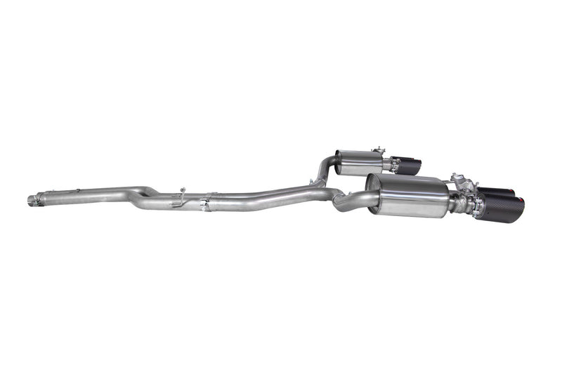 Scorpion half system udstødning til Audi S4, Non-Resonated / Ascari, set fra siden