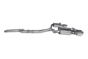 Scorpion half system udstødning til Audi S4, Non-Resonated / Daytona, set fra siden