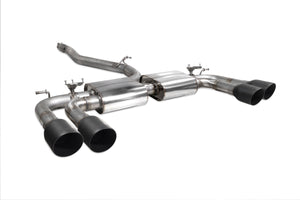 Scorpion GPF-back udstødning til Audi S3 med ventiler – ikke-resoneret, Daytona Ceramic, 3quater