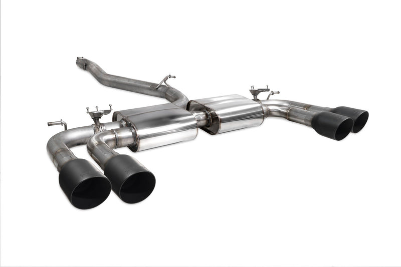 Scorpion GPF-back udstødning til Audi S3 med ventiler – ikke-resoneret, Daytona Ceramic, 3quater
