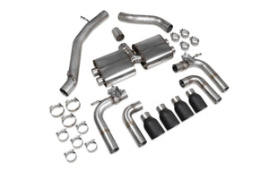 Scorpion GPF-back udstødning til Audi S3 med ventiler – ikke-resoneret, Daytona Ceramic, kit_top