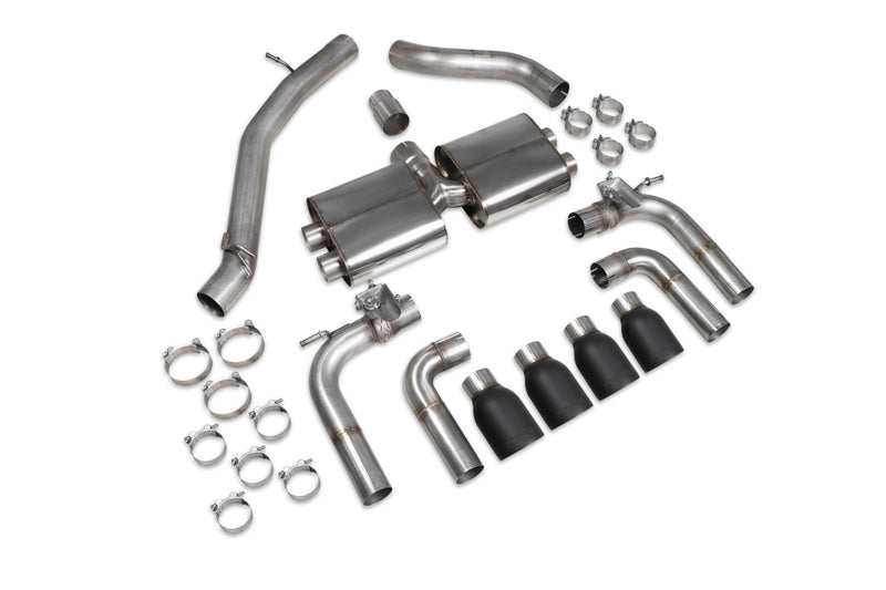 Scorpion GPF-back udstødning til Audi S3 med ventiler – ikke-resoneret, Daytona Ceramic, kit_top