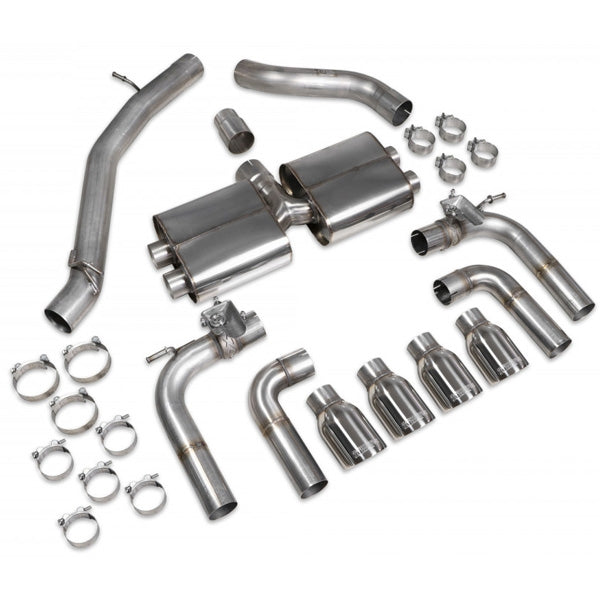 Scorpion Non-Resonated CAT/GPF-Back System With Valves - Audi S3 - Daytona