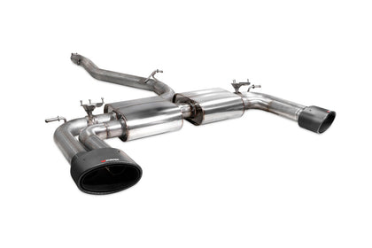 Scorpion GPF-back udstødning til Audi S3 med ventiler – ikke-resoneret, Ascari EVO, 3quater