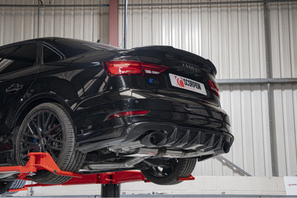 Scorpion GPF-back udstødning til Audi S3 med ventiler – ikke-resoneret, Ascari EVO, set fra siden
