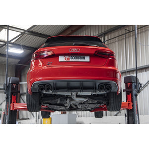 Scorpion Non-Resonated CAT/GPF-Back System With Valves - Audi S3 - Ascari