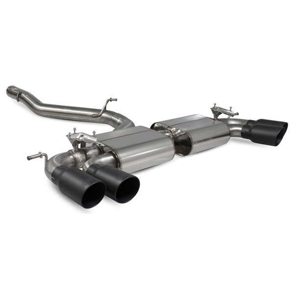 Scorpion Non-Resonated CAT/GPF-Back System With Valves - Audi S3 - Daytona Ceramic