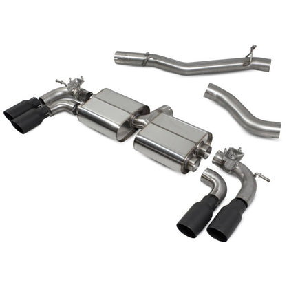 Scorpion Non-Resonated CAT/GPF-Back System With Valves - Audi S3 - Daytona Ceramic
