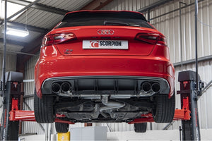Scorpion Non-Resonated CAT/GPF-Back System With Valves - Audi S3 - Daytona