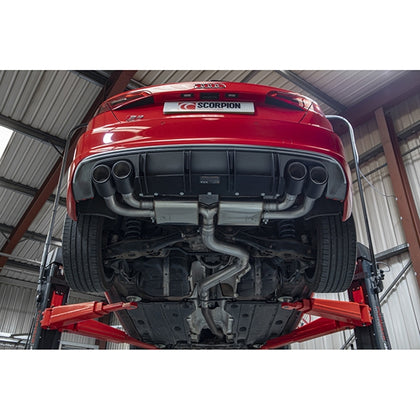 Scorpion Non-Resonated CAT/GPF-Back System Without Valves - Audi S3 - Daytona Ceramic