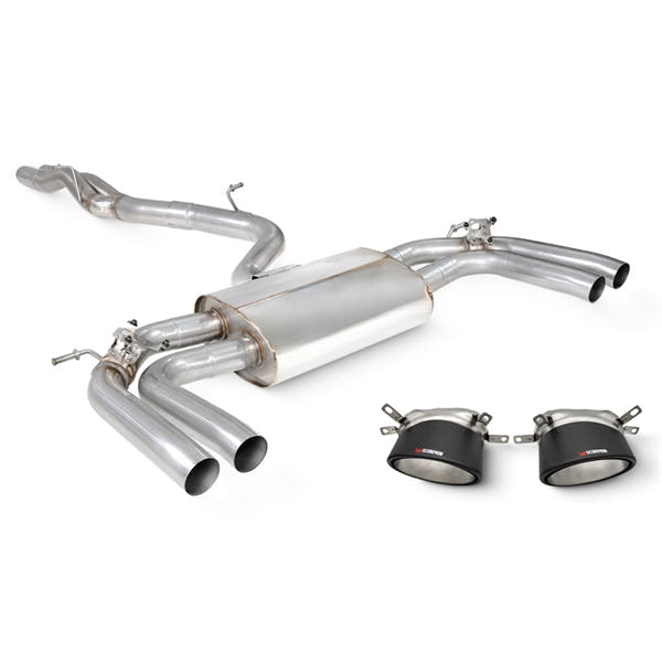 Scorpion Non-Resonated Cat/GPF-Back System With Elec Valves Audi RS3 8Y Saloon - Ascari RS – produktbillede 1