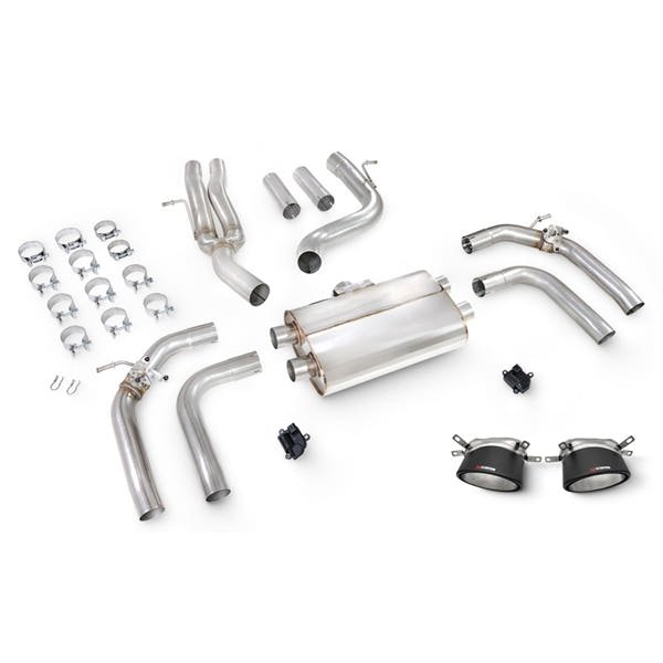 Scorpion Non-Resonated Cat/GPF-Back System With Elec Valves Audi RS3 8Y Saloon - Ascari RS – produktbillede 2