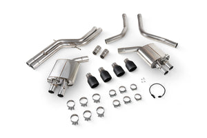 Scorpion half system udstødning til Audi S6/S7 C7 med ventiler, Daytona Ceramic, kit-top