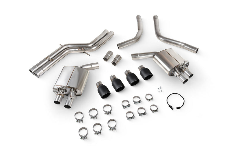 Scorpion half system udstødning til Audi S6/S7 C7 med ventiler, Daytona Ceramic, kit-top