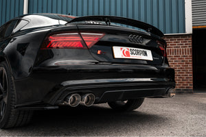 Scorpion half system udstødning til Audi S6/S7 C7 – ikke-resoneret, Daytona, endrør tæt på