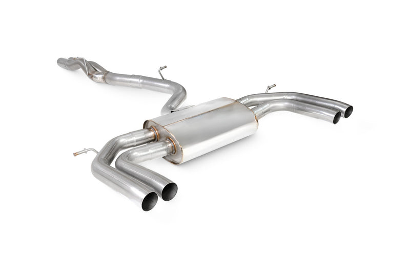 Scorpion GPF-back udstødning til Audi RS3 8Y Sportback, OE Fitment, set skråt bagfra