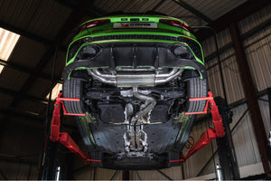 Scorpion GPF-back udstødning til Audi RS3 8Y Sportback, OE Fitment, set nedefra