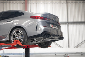 Scorpion GPF-back udstødning til BMW M235I med ventiler, Daytona Ceramic, set fra siden