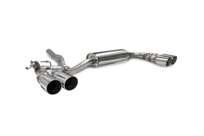 Scorpion GPF-back udstødning til BMW M235I med ventiler, Daytona, set skråt bagfra