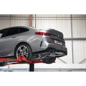 Scorpion GPF-back udstødning til BMW M235I med ventiler, OE Fitment, set fra siden