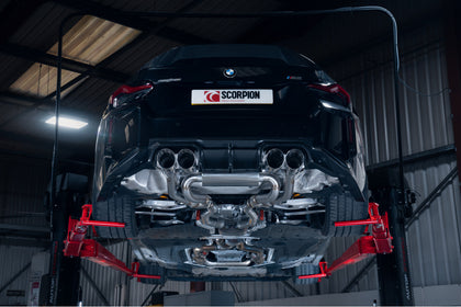 Scorpion half system udstødning til BMW M2 G87, Daytona, set bagfra