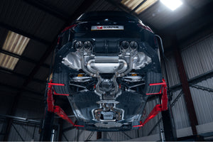 Scorpion half system udstødning til BMW M2 G87, Daytona, set nedefra