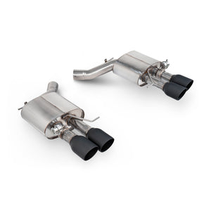 Scorpion bagpotte til BMW M5 F10, Daytona Ceramic, set skråt bagfra