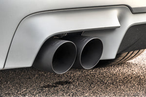 Scorpion bagpotte til BMW M5 F10, Daytona Ceramic, endrør tæt på