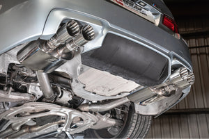 Scorpion bagpotte til BMW M5 F10, Daytona, set fra siden