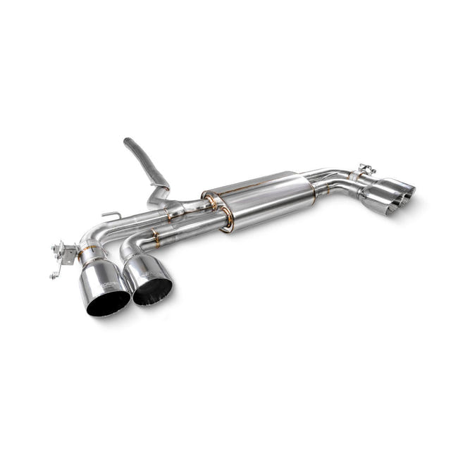 Scorpion GPF-back udstødning til BMW M135i F70, Daytona, set skråt bagfra