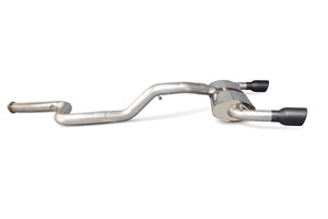 Scorpion cat-back udstødning til Ford Focus – ikke-resoneret, Daytona Ceramic, set fra siden
