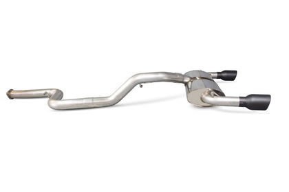 Scorpion cat-back udstødning til Ford Focus – ikke-resoneret, Daytona Ceramic, set fra siden