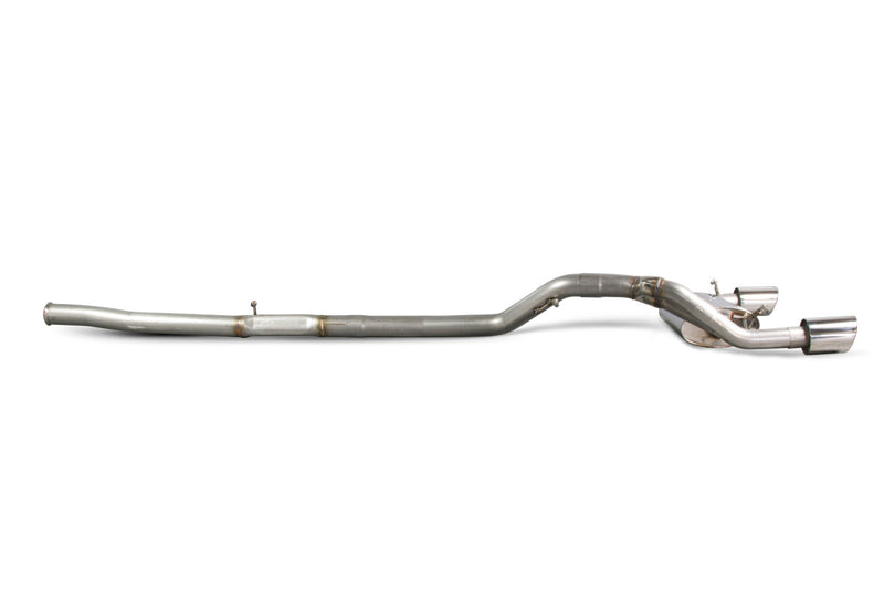 Scorpion cat-back udstødning til Ford Focus, Indy, set fra siden