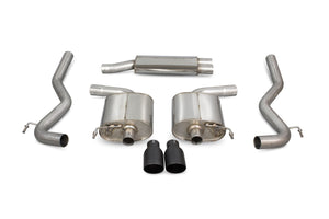 Scorpion cat-back udstødning til Ford Mustang – resoneret, Daytona Ceramic, kit_top