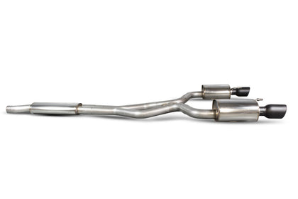 Scorpion cat-back udstødning til Ford Mustang – resoneret, Daytona Ceramic, set fra siden
