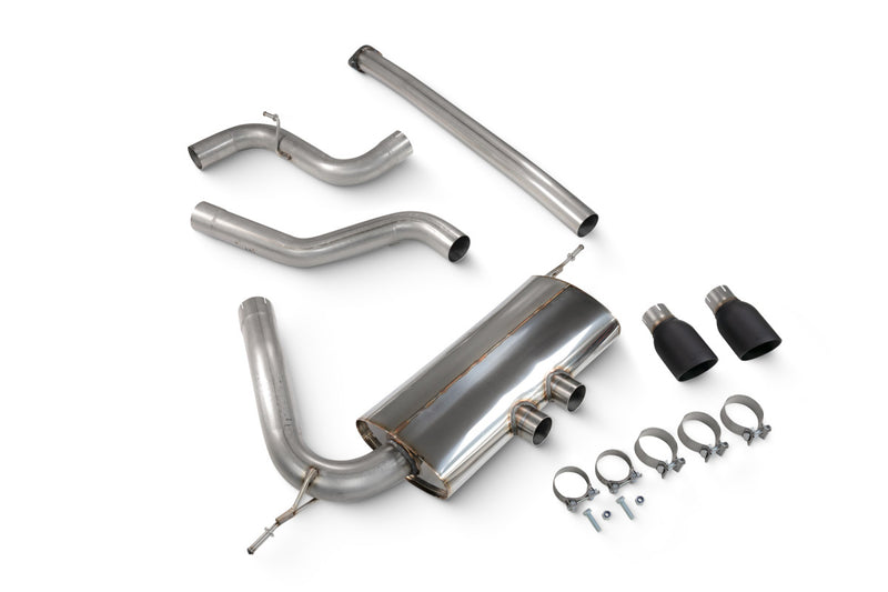 Scorpion cat-back udstødning til Ford Focus – ikke-resoneret, Daytona Ceramic, kit_top
