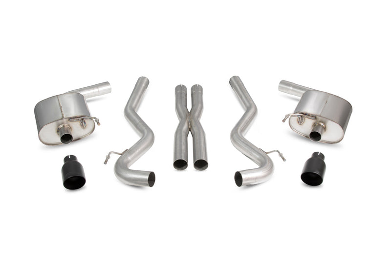 Scorpion cat-back udstødning til Ford Mustang – ikke-resoneret, Daytona Ceramic, kit_top