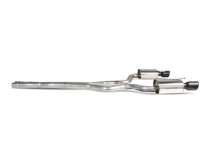 Scorpion cat-back udstødning til Ford Mustang – ikke-resoneret, Daytona Ceramic, set fra siden