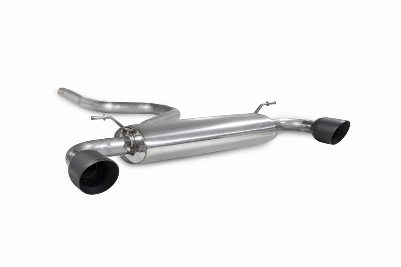 Scorpion GPF-back udstødning til Ford Focus, Daytona Ceramic, set skråt bagfra
