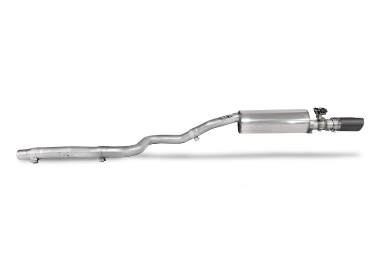 Scorpion GPF-back udstødning til Ford Puma ST med ventiler, set fra siden