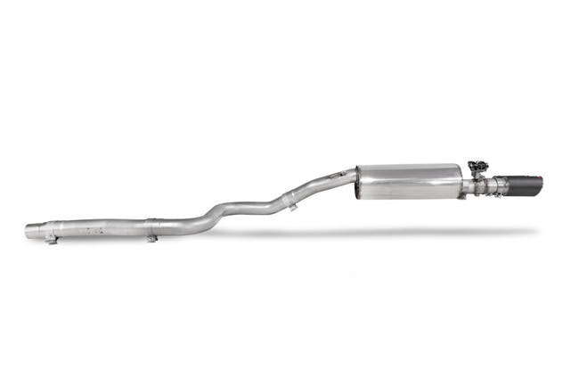 Scorpion GPF-back udstødning til Ford Puma ST med ventiler, set fra siden